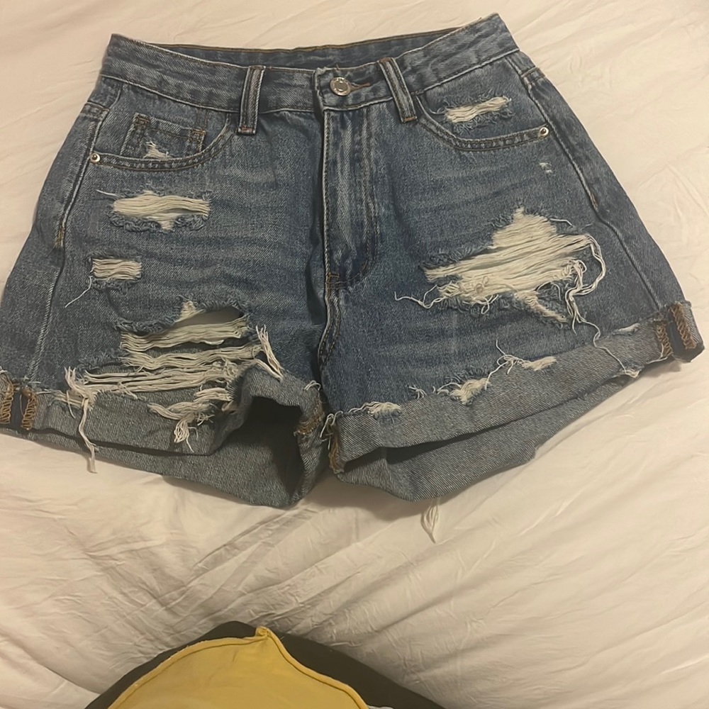 Denim shorts